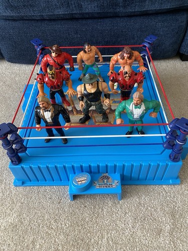 Wwf hasbro ring figures - ring,