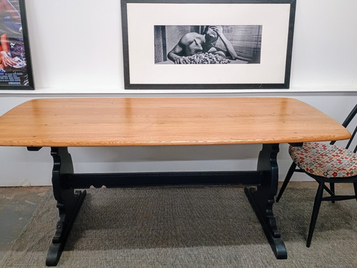 Large oak dining - oak,