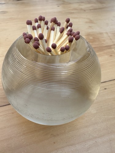 Victorian heavy glass match - victorian,