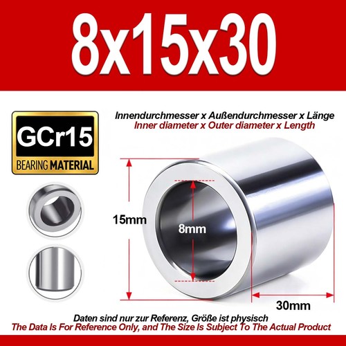 7 8mm gcr15 - id, 3/4/5/6/7/8mm