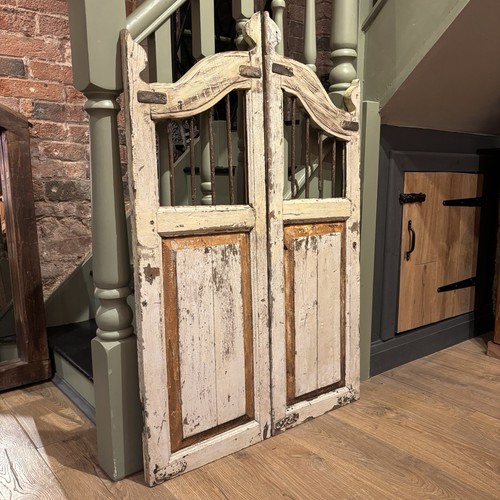 Pair vintage wooden gates - wooden,