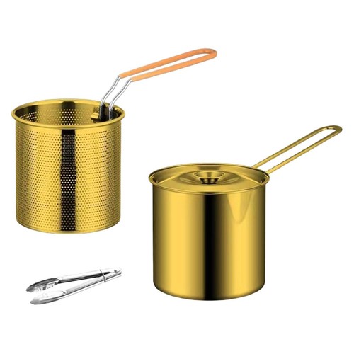 Home small deep fryer pot - small,
