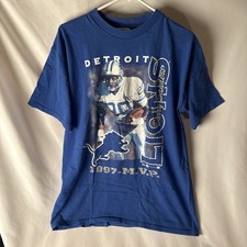 Vtg 90s Barry Sanders Detroit