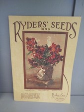 1930 Ryder’s Seeds Catalogue