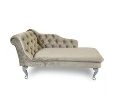 Customisable Chesterfield Handmade Tufted Velvet Chaise Lounge Bedroom Accent 