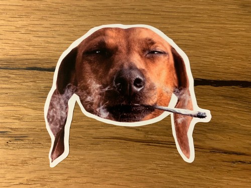 Stoned hemp sticker - , peace