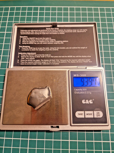 Rhenium element 94g 4n - rhenium, ~94g