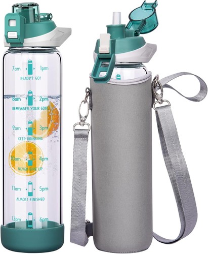Litre glass water bottle - litre,