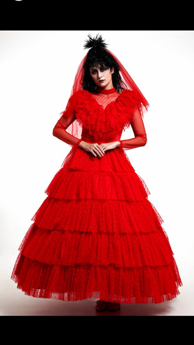 Red gothic halloween layered - halloween,