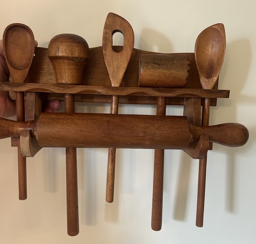 Vtg wooden kitchen set - vtg, 7