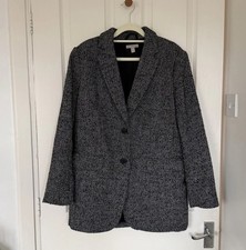 Womens H&M Black White Chevron