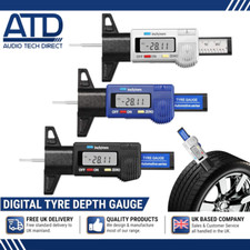 Digital Tyre Depth Gauge Tread Checker Tester For Motorbike Car Van LCD Display