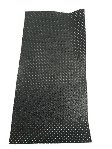 Black perforated genuine - perforated,