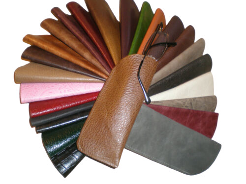 Leather glasses case 322 - leather, sold