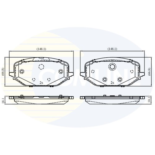 Brake pads set for peugeot - brake,