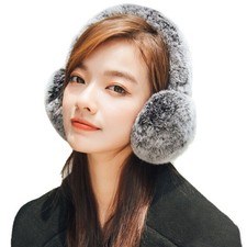 Women Winter Fur Earmuffs Real