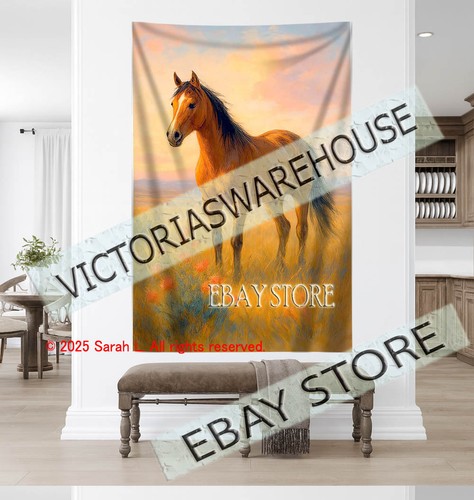 Gentle horse tapestry nature - gentle,