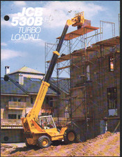 JCB "530B-HL TURBO LOADALL" Telescopic Handler Brochure Leaflet