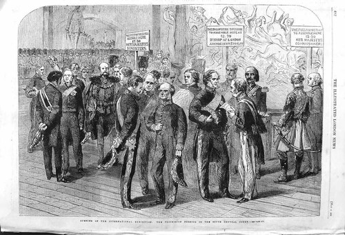 Old antique print 1862 - antique,