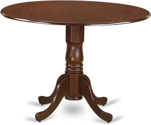 Mahogany round dining table - dining,