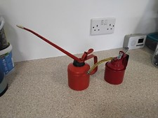 Vintage Wesco Oil Can / Oiler + One Other Smaller Oil Can