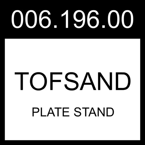 Ikea tofsand plate stand - tofsand, white