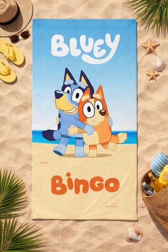 Bluey bingo beach towel - beach,