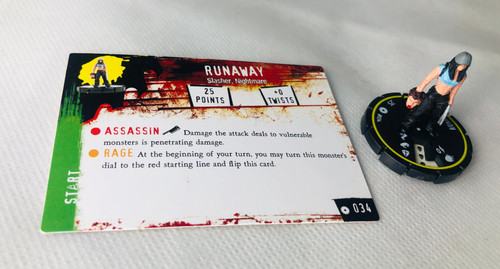 Horrorclix runaway 034 yellow - horrorclix,