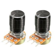 WH148 1K 10K 20K 50K 100K 500K 15mm 3 Pin Aluminium Linear Rotary Potentiometer