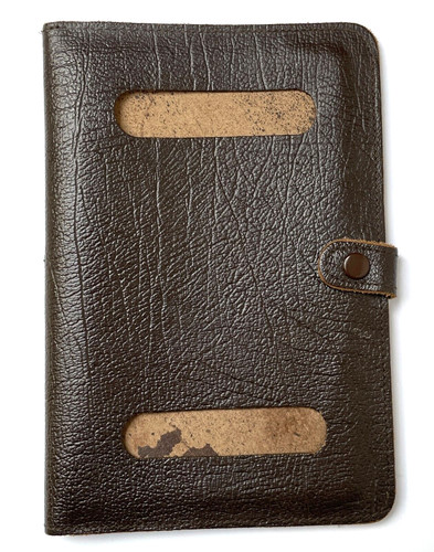 Vintage passport cover - , brown
