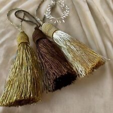 Decorative key tassels, key tassels, vintage style tassels, antique style tassel