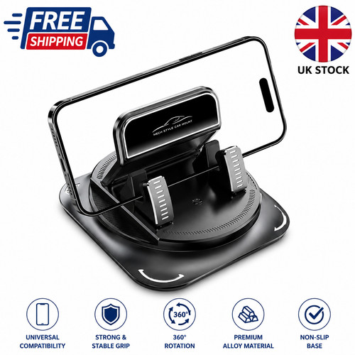 Car phone holder with - holder, 360
