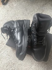 Magnum Black Leather Steel Toe