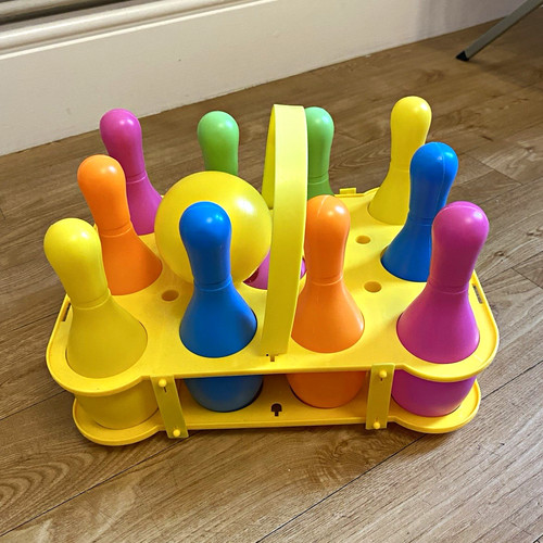 Plastic garden skittles - plastic,