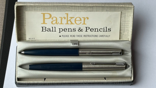 Vintage 1960s parker blue - parker,