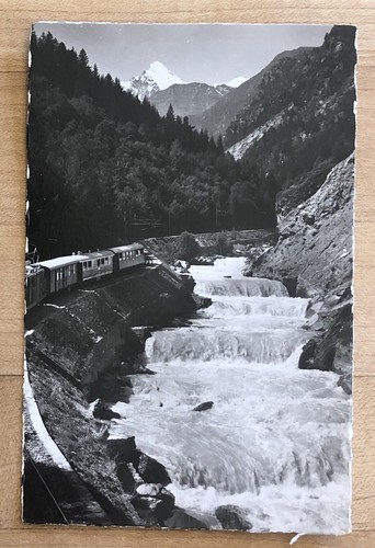 Postcard train from - -,