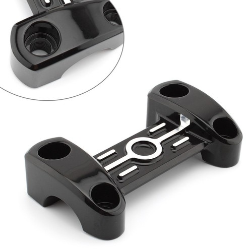 Black cnc handlebar riser - black,