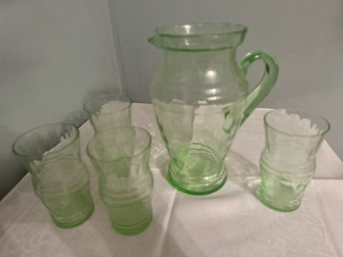 Vintage light green depression - vintage,