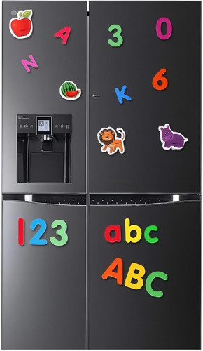 Magnetic letters and numbers - letters,