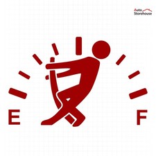 Empty Fuel Tank Vinyl Decal