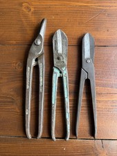 Job Lot Of Old/ Vintage Tin Snips /Cutters by GILBOW Etc 