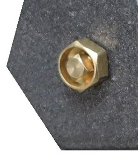 Square brass bleed - brass,