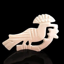 Bird Brooch Carved Celluloid