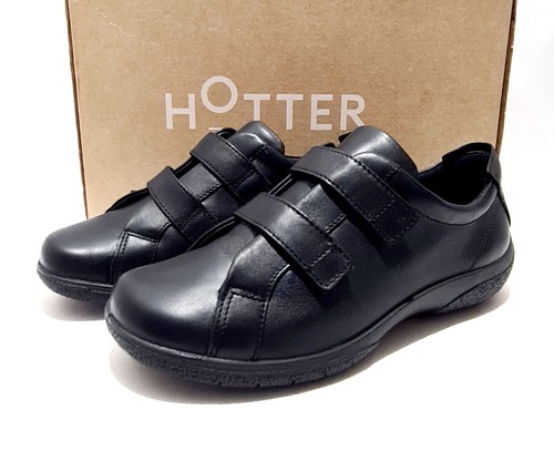 Hotter leap black - hotter, leather