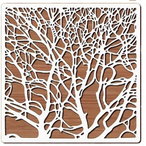 Reusable birch tree stencil - reusable,