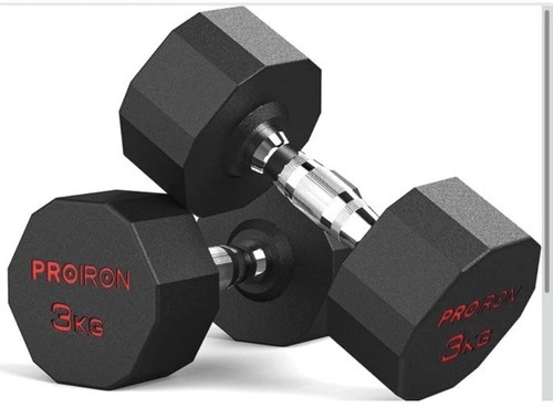 Proiron 3kg dumbbells pair - dumbbells,