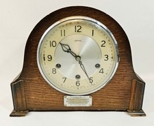 Vintage Wooden Mantel Clock