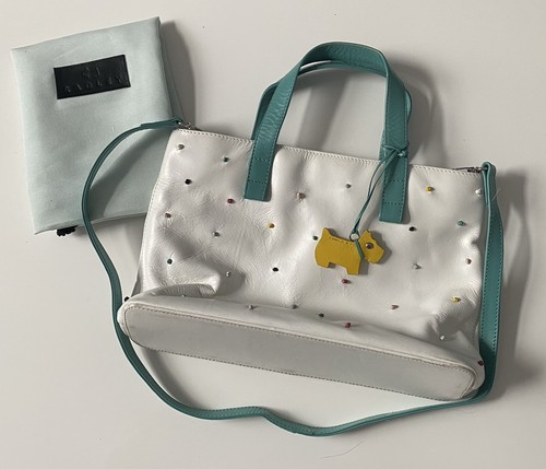 Radley leather white green - leather, white/green
