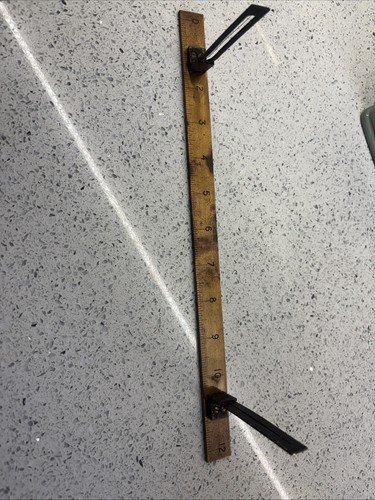 Antique brass measuring - measuring, ruler