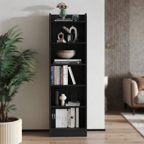 Modern tier bookcase with - modern, 6-tier